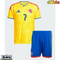 Colombia Luis Diaz #7 Replica Home Minikit World Cup 2026 Short Sleeve (+ pants)